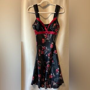 Black and Red Cocktail Dress